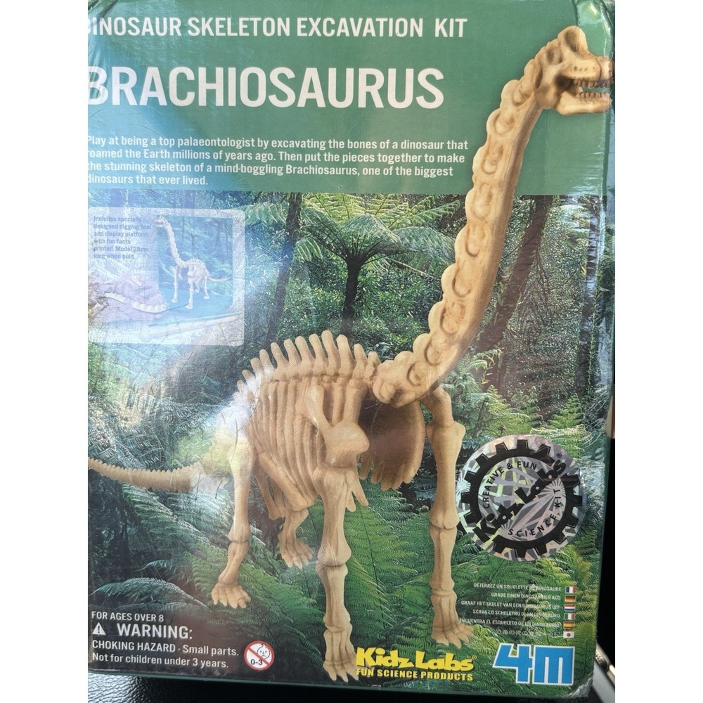 Kidz Labs Dinosaur Excavation Kit BRACHIOSAURUS‎ Paleontologist New In Box